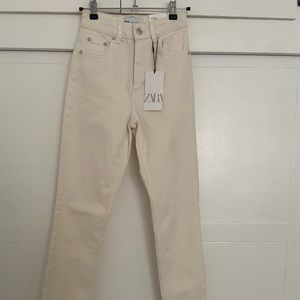 Zara Jeans, Cream, high rise
